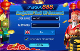 Mega888 Test ID Account